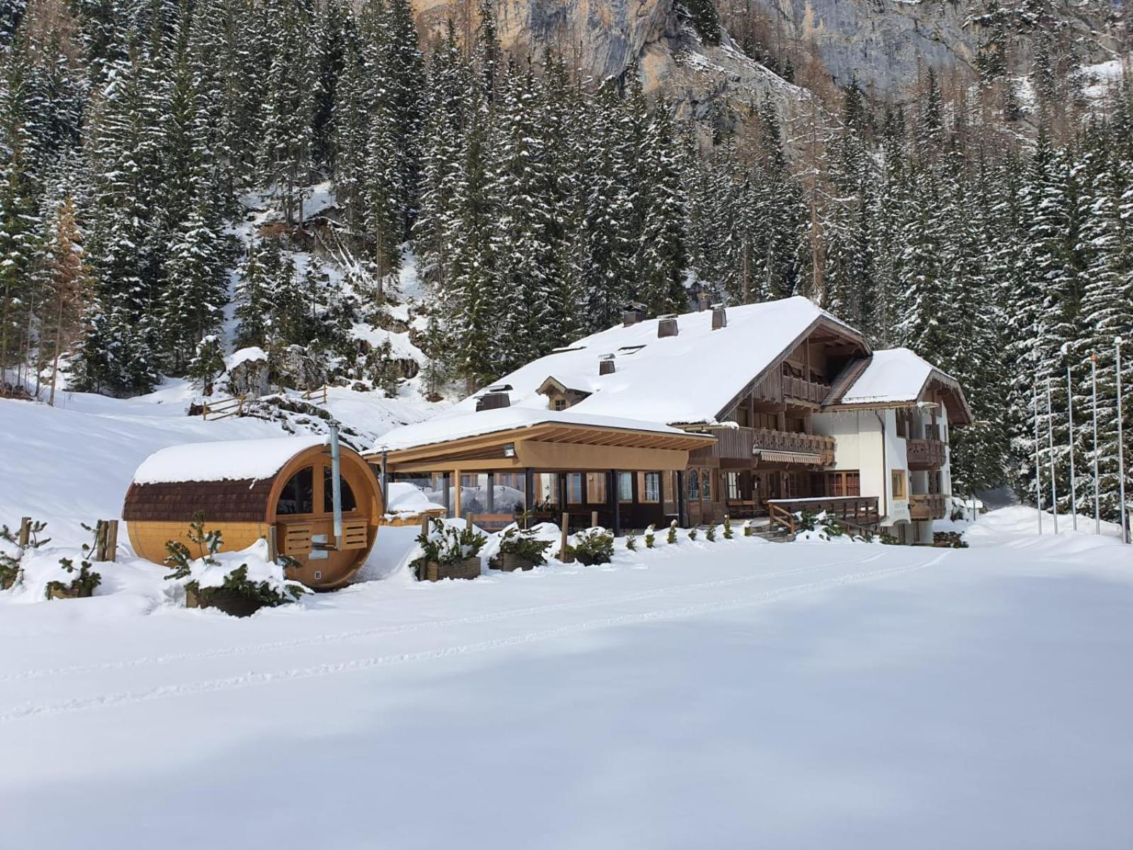 Hotel Villetta Maria Cottage Canazei Exteriér fotografie